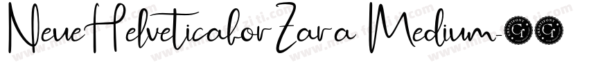 NeueHelveticaforZara Medium字体转换